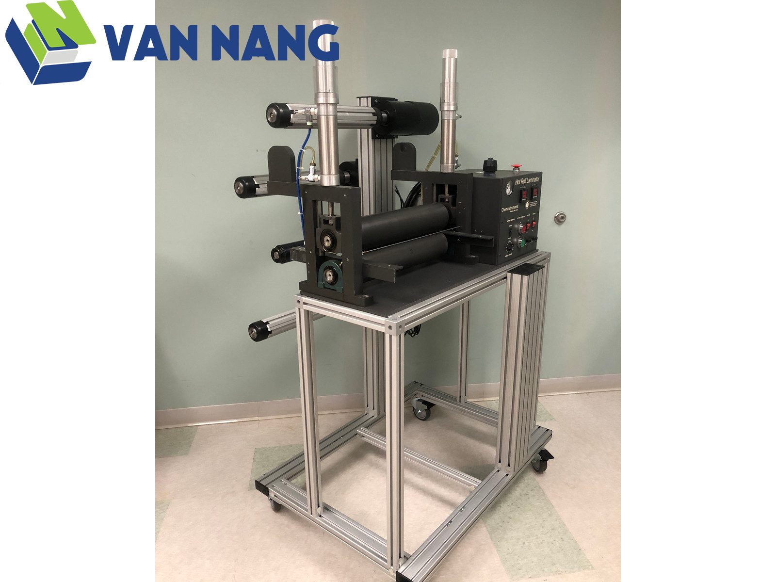 H&igrave;nh ảnh thực tế m&aacute;y c&aacute;n m&agrave;ng nhiệt ChemInstruments mặt trước