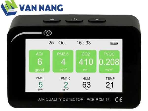MÁY ĐO KHÍ CO2 PCE INSTRUMENTS MODEL PCE-RCM 16
