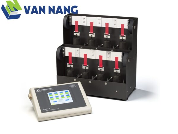 High Temperature 8 Bank Shear Tester_result Máy đo lực cắt băng keo ChemInstruments SS-HT-8